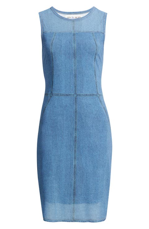 Denim & Mesh Minidress