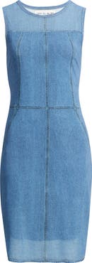 CITY BLUES Denim & Mesh Minidress