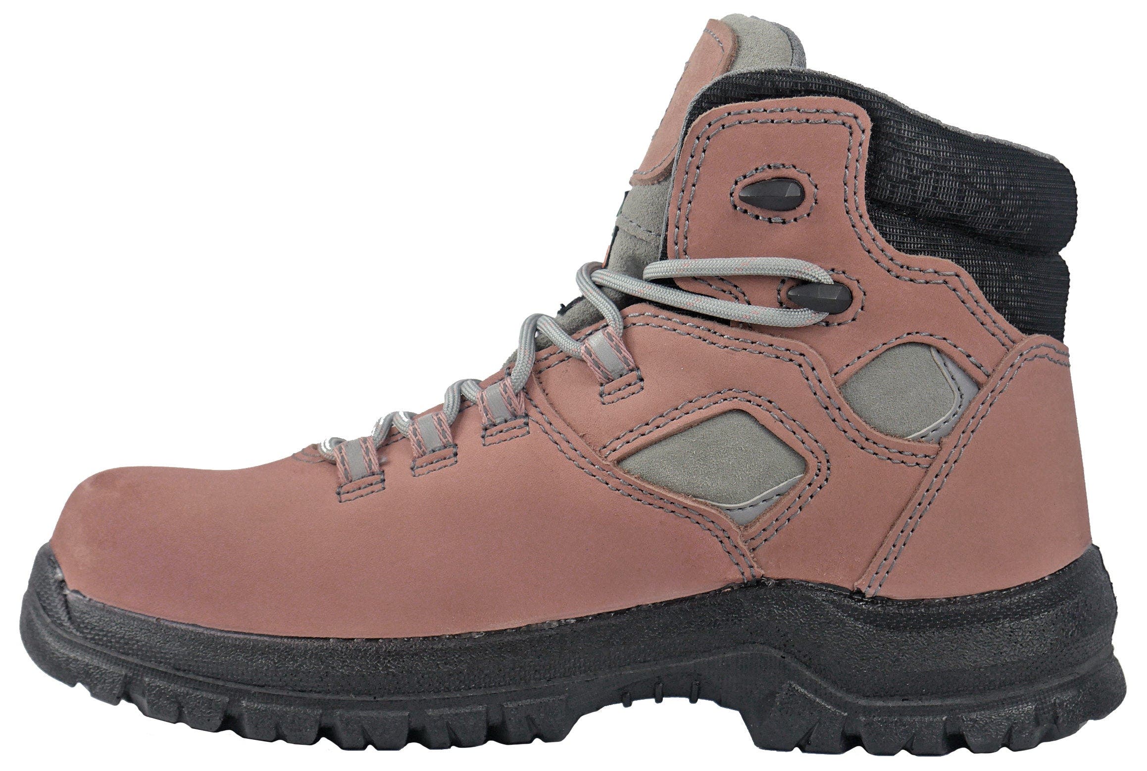 Moxie Trades Moxie Lacy 6 Inch Pink Womens Composite Toe Work Boot, Alternate, color, Pink And Grey