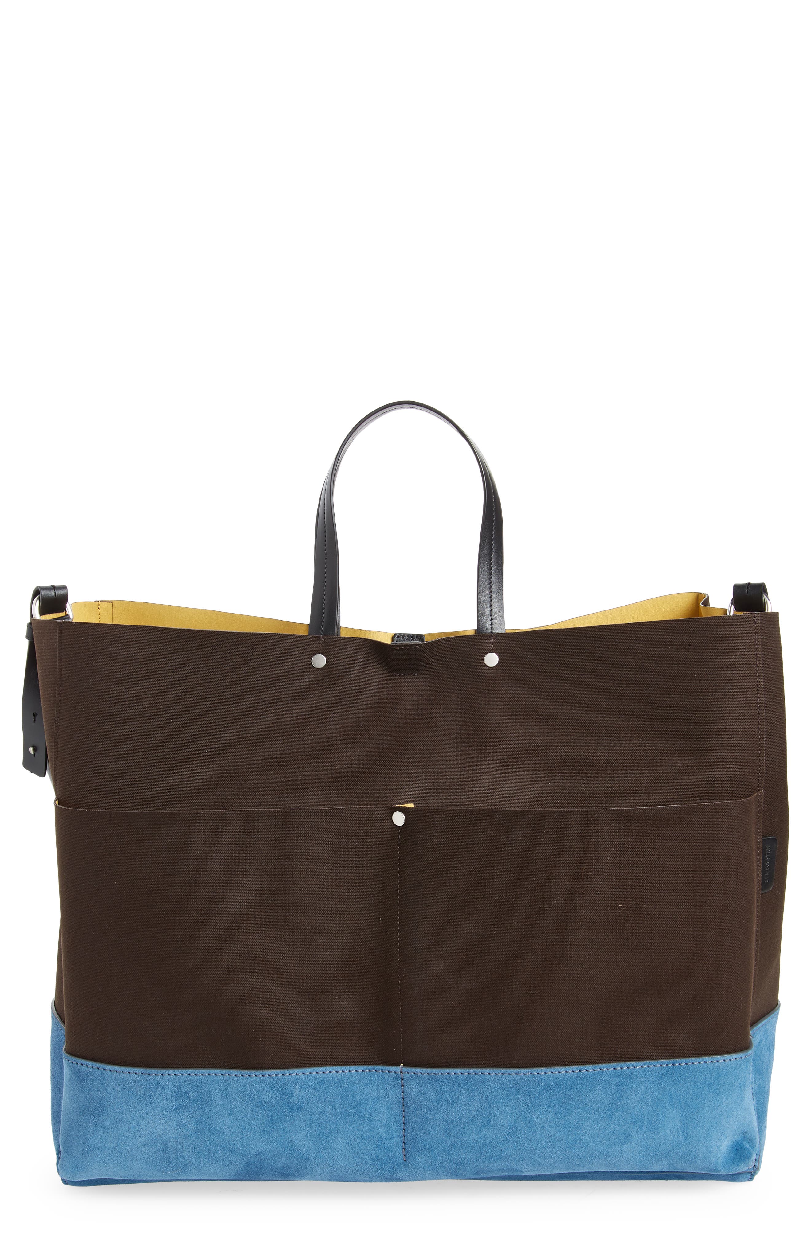 Jil Sander Base Pocket East/West Tote, Main, color, 