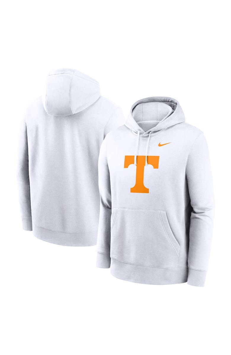 Nike Men's Nike White Tennessee Volunteers Primetime Club Fleece Pullover Hoodie, Main, color, White