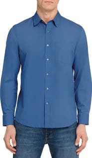 W.R.K Hudson Reworked Slim Fit Solid Cotton Button-Up Shirt