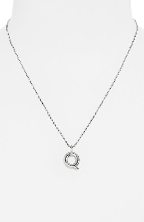 Open Edit Waterproof Bubble Initial Pendant Necklace
