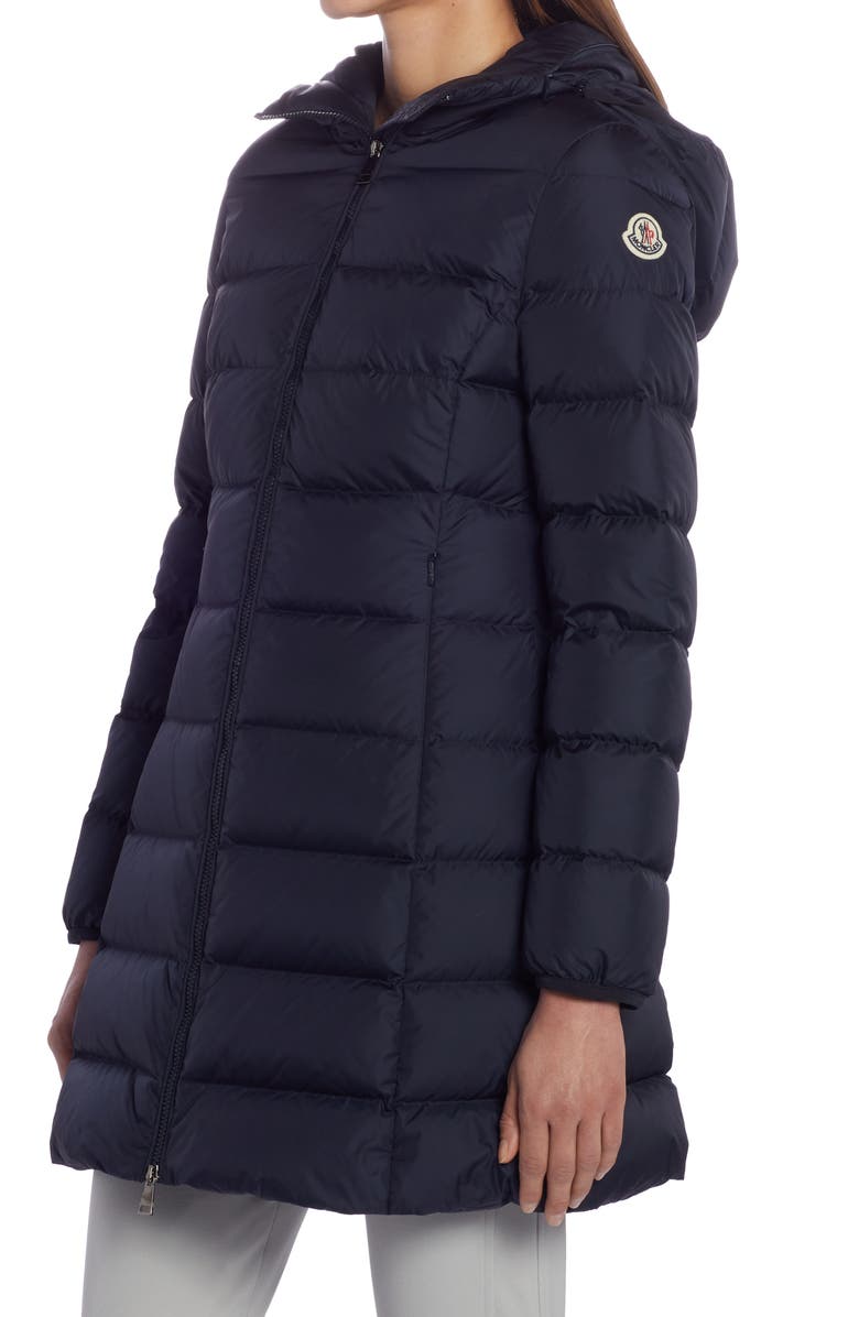 Moncler Gie Quilted Water Repellent Down Coat, Alternate, color, 