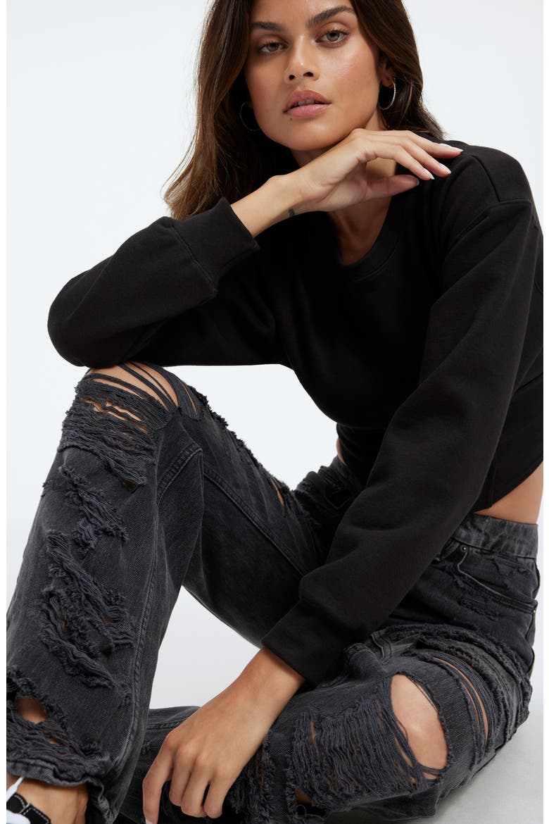 Good '90s Loose Fit Jeans, Alternate, color, BLACK247