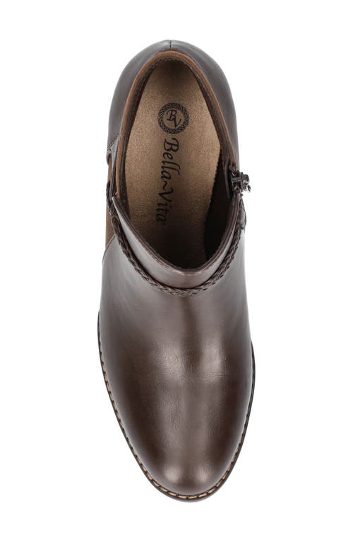 Bella Vita Women's Audrina Block Heel Booties In Brown