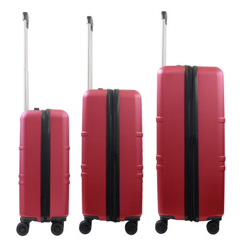 American Dreamliner 3-piece Hardside Luggage Set 22.5", 26.5", 30" In Red