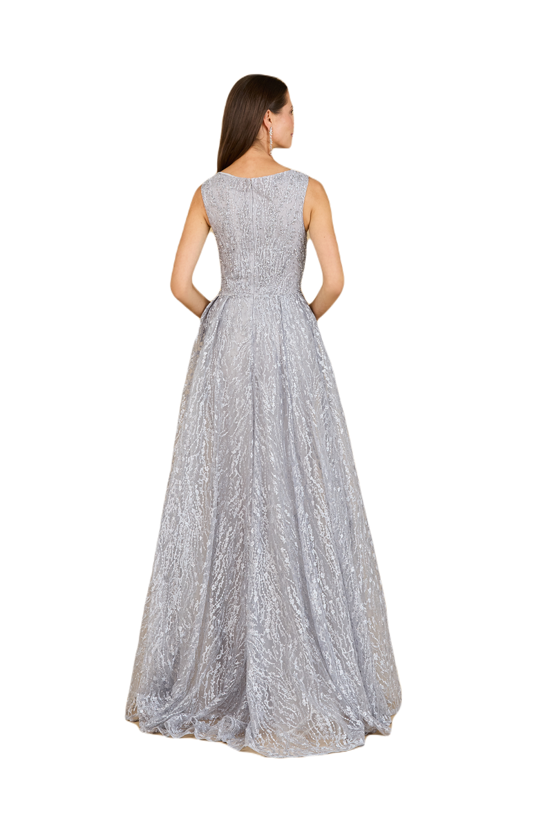 LARA New York Lace Embroidered Overskirt Dress, Alternate, color, 