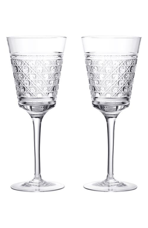 Waterford Opulence Red Wine Crystal Glasses Set Of Two In Transparent