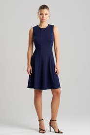 Natori Compact Knit Fit and Flare Dress