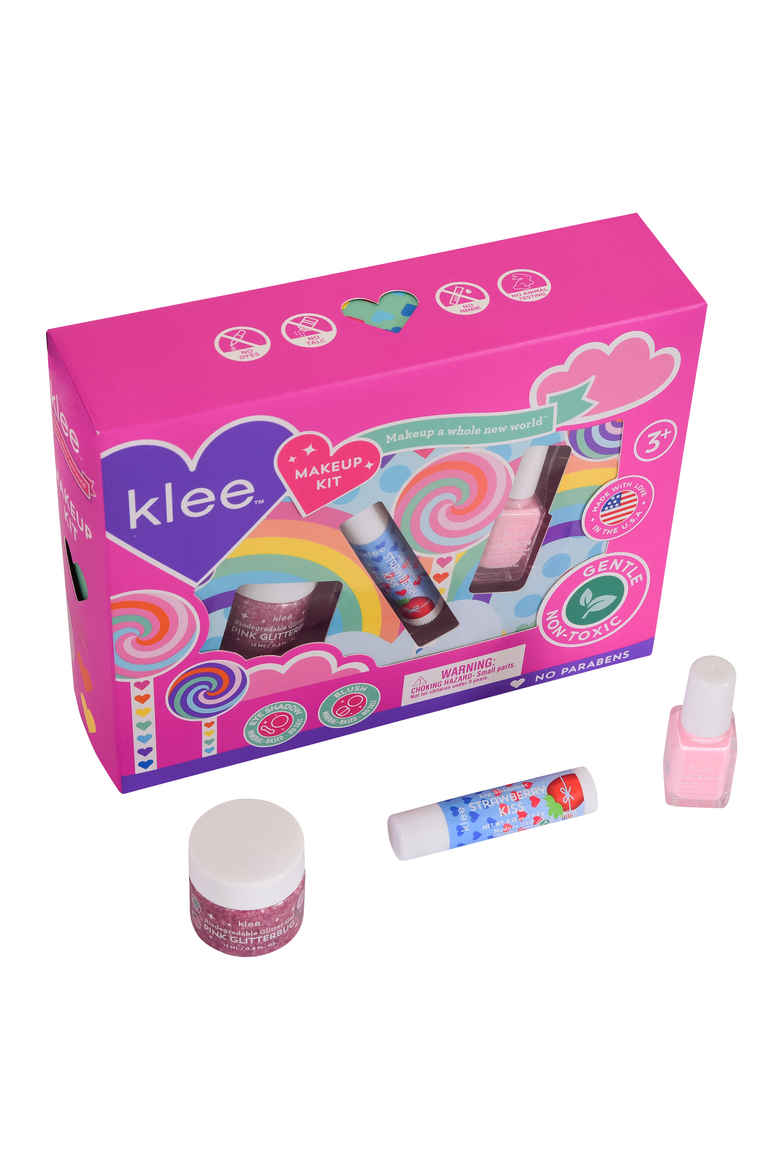 Spinning Pink- Kids' 3-PC Makeup Kit, Main, color, Pink