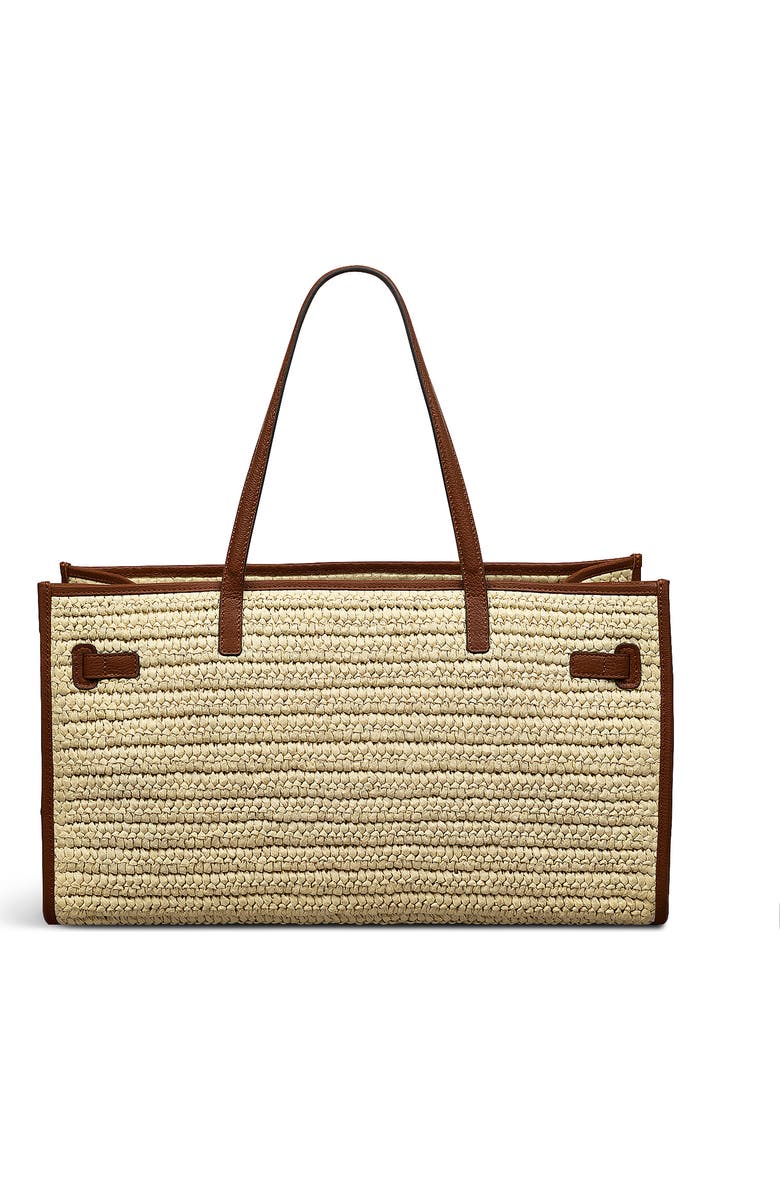 Radley The Library - Raffia Large Open Top Woven Tote Bag, Alternate, color, Natural