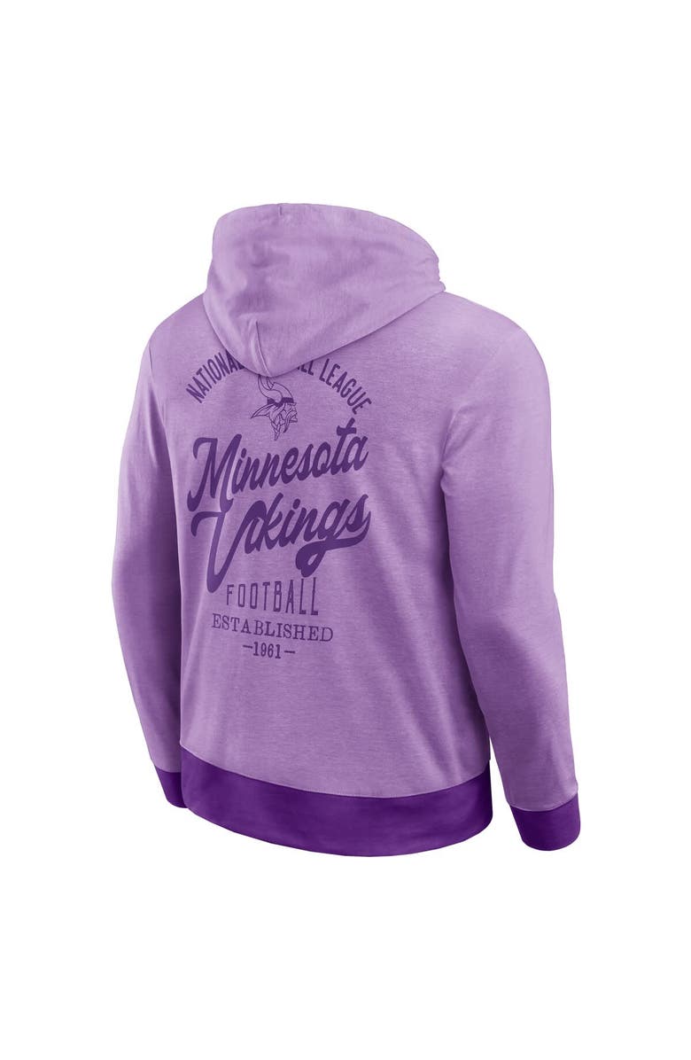 Darius Rucker Collection by Fanatics Men's Darius Rucker Collection by Fanatics Purple Minnesota Vikings Tonal Knit Pullover Hoodie, Alternate, color, Heather Purple