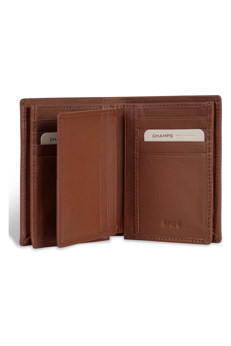 Vertical Bifold Wallet, Alternate, color, BROWN