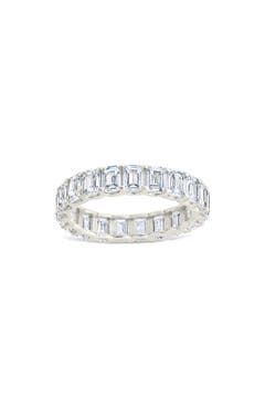 925 Sterling Silver 18k White Gold Plated 2-Piece Wedding Band Set CZ Women's Ring