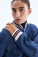H&M Denim Bomber Jacket