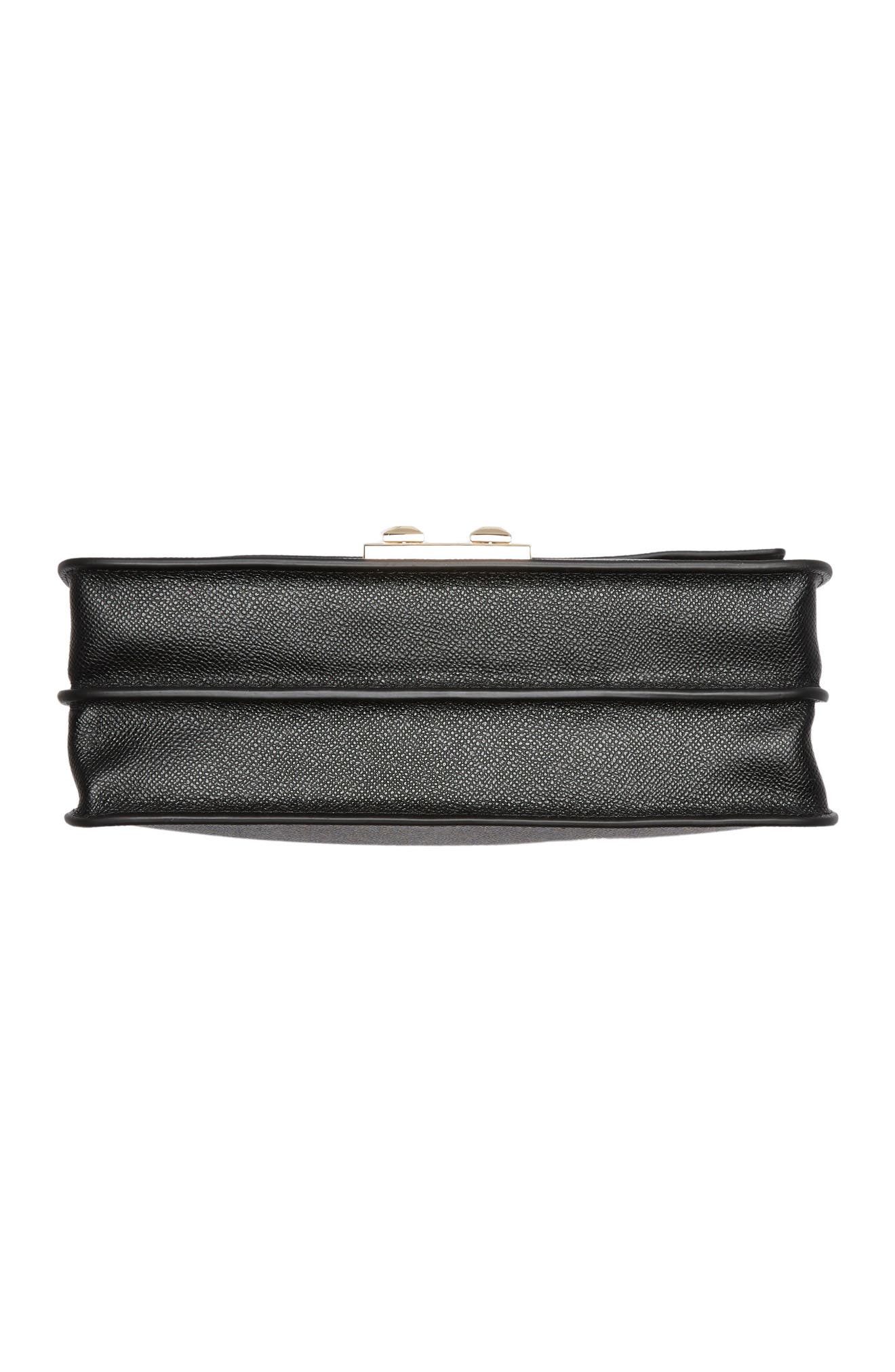 Bella Leather Satchel, Alternate, color, NERO