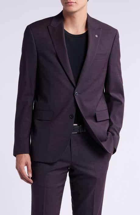 AllSaints Rawdon Peaked Lapel Slim Fit Wool Blend Sport Coat Suit Separate