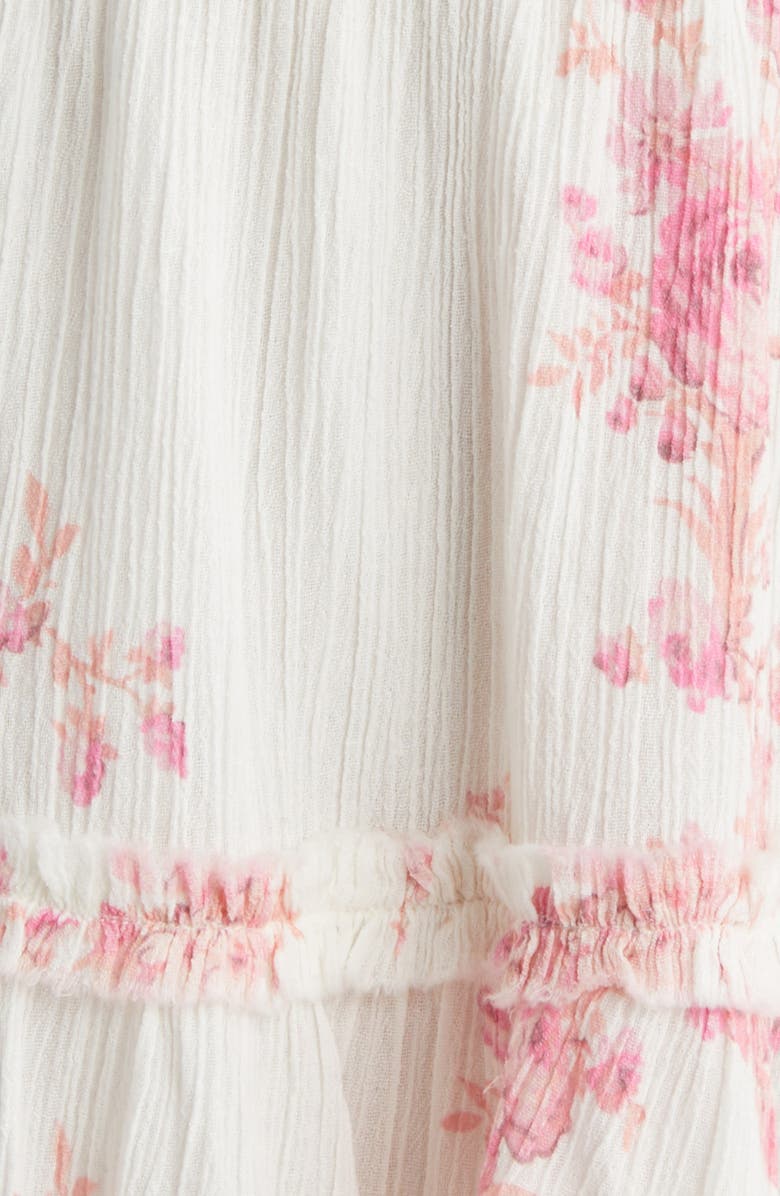 LoveShackFancy Mellini Floral Long Sleeve Minidress, Alternate, color, 