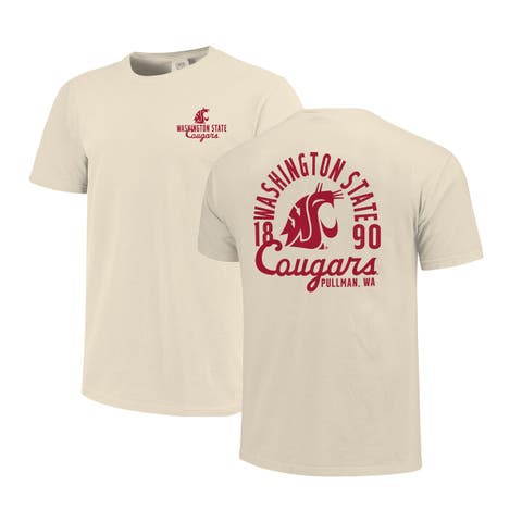 Men's Cream Washington State Cougars Comfort Colors Mascot Overlay T-Shirt