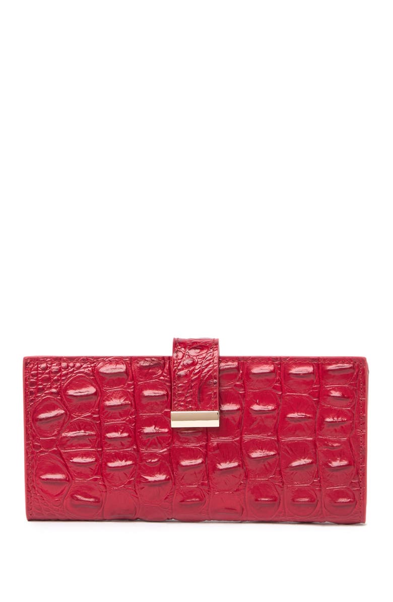 VICENZO LEATHER Sasha Croc Leather Wallet, Main, color, 