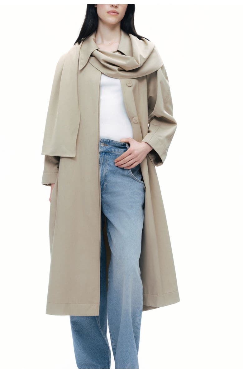 Nocturne Shawl-Designed Trench Coat, Main, color, 