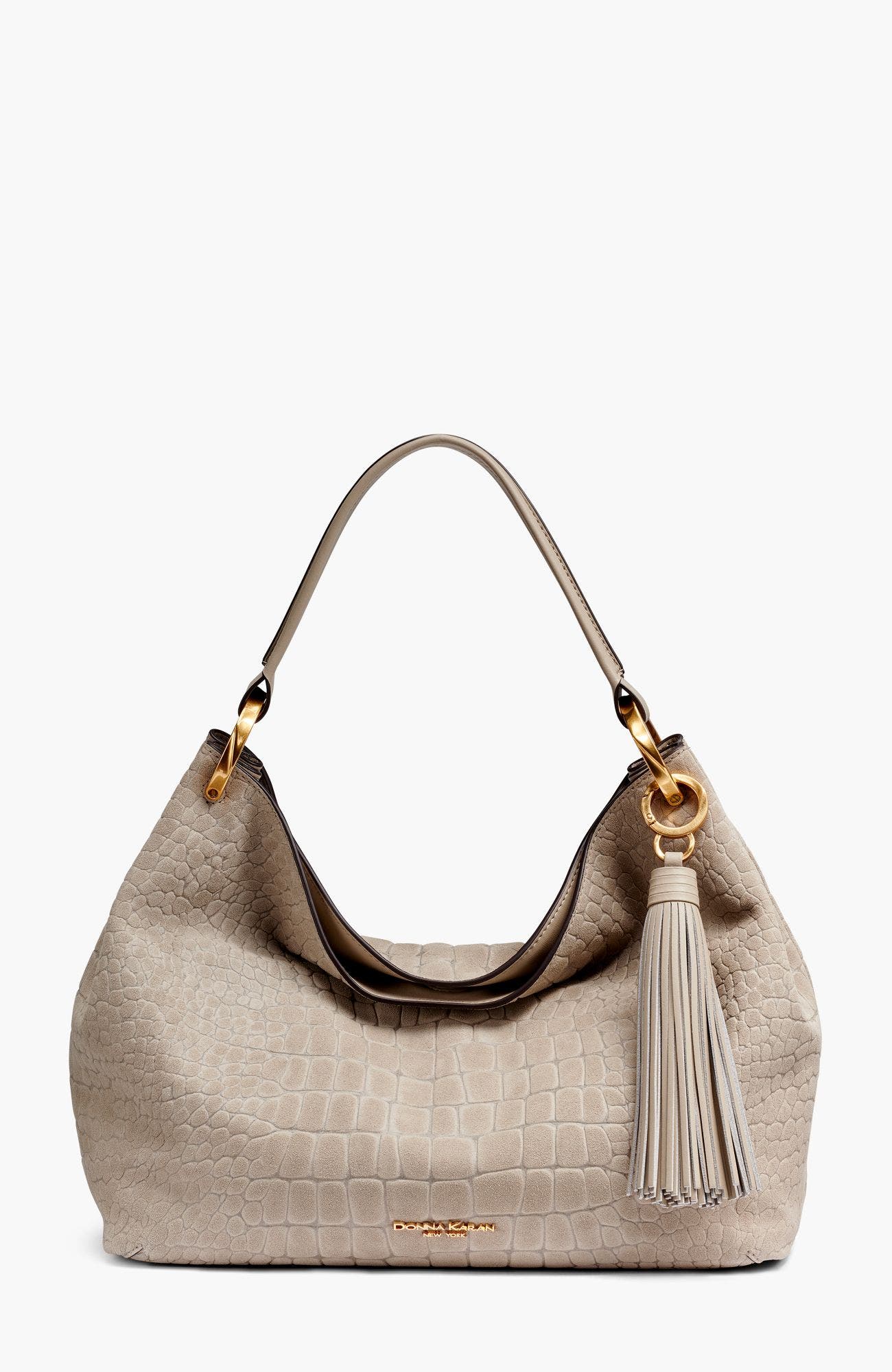 Glenwood Croc-Effect Suede Shoulder Bag, Main, color, Moth