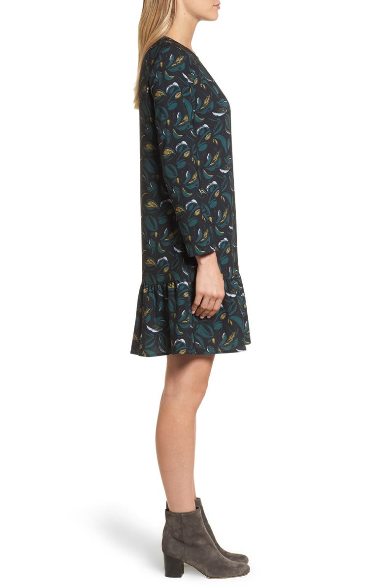 Halogen<sup>®</sup> Button Back Ruffle Hem Dress, Alternate, color,