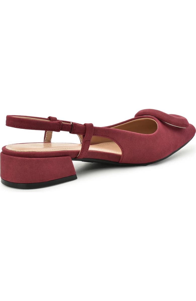 Nicole Miller Frame Slingback Pump, Alternate, color, Burgundy Nubuck