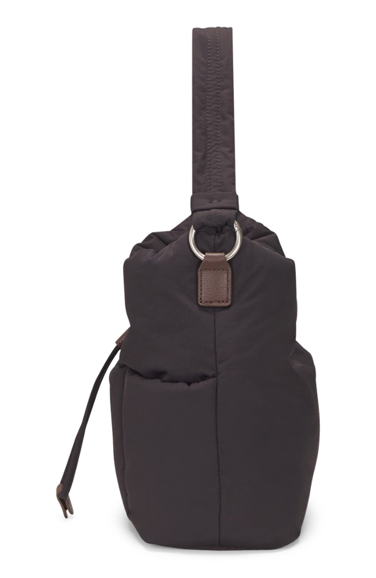 Oryany Small Pillow Nylon Bucket Bag, Alternate, color, Chocolate Brown