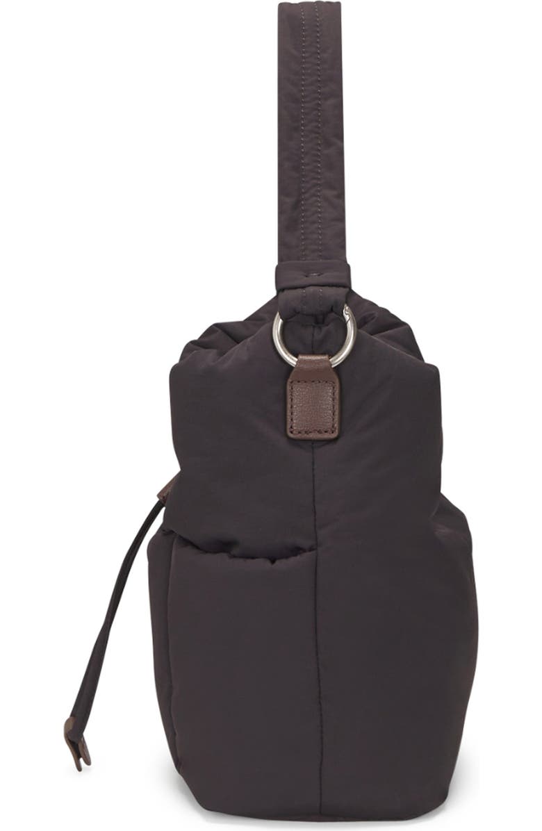 Oryany Small Pillow Nylon Bucket Bag, Alternate, color, Chocolate Brown