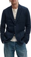 rag & bone Skeleton Navy Cotton Piqué Blazer