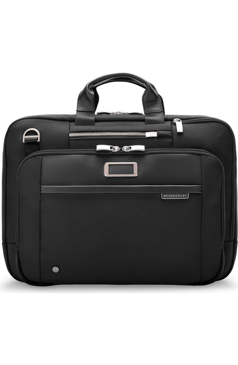 Briggs & Riley @Work Large Expandable Briefcase, Main, color, Black