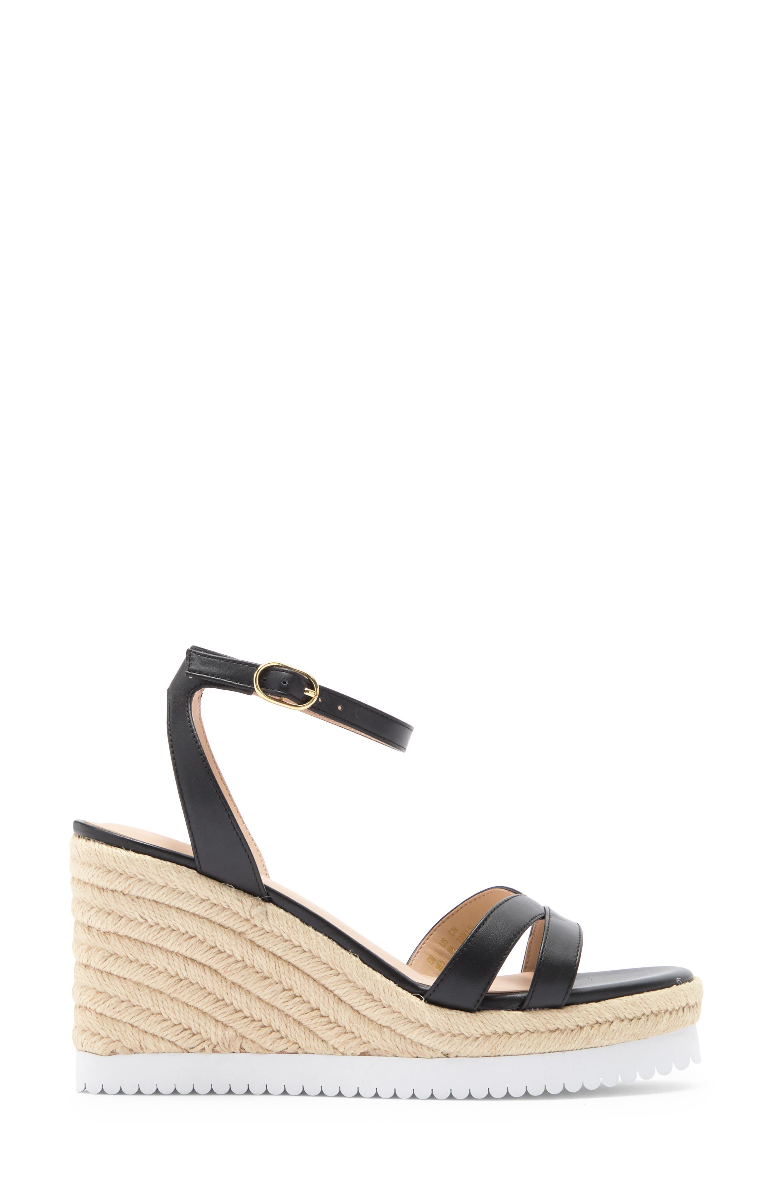 Stuart Weitzman Catlina Ankle Strap Espadrille Platform Wedge Sandal, Alternate, color, 