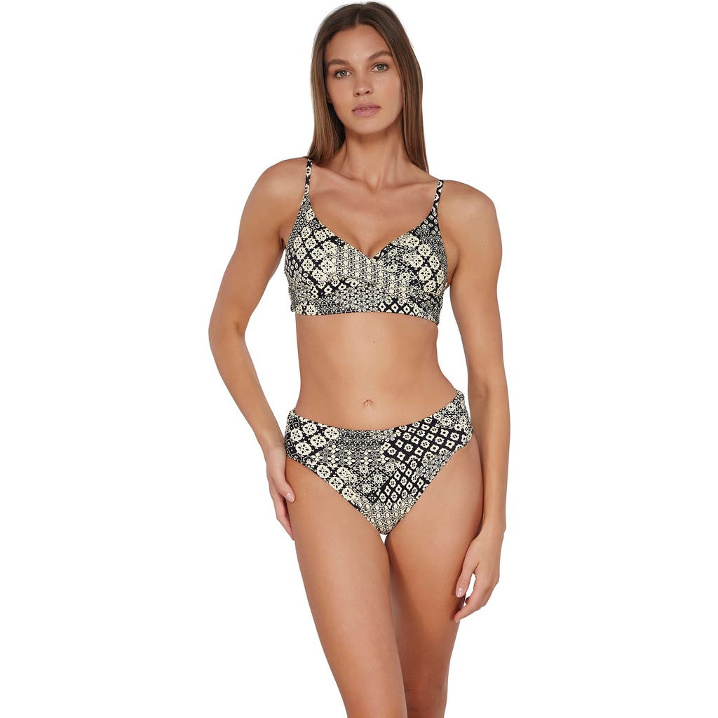 Sunsets Lyla Bralette In Venice Seagrass Texture