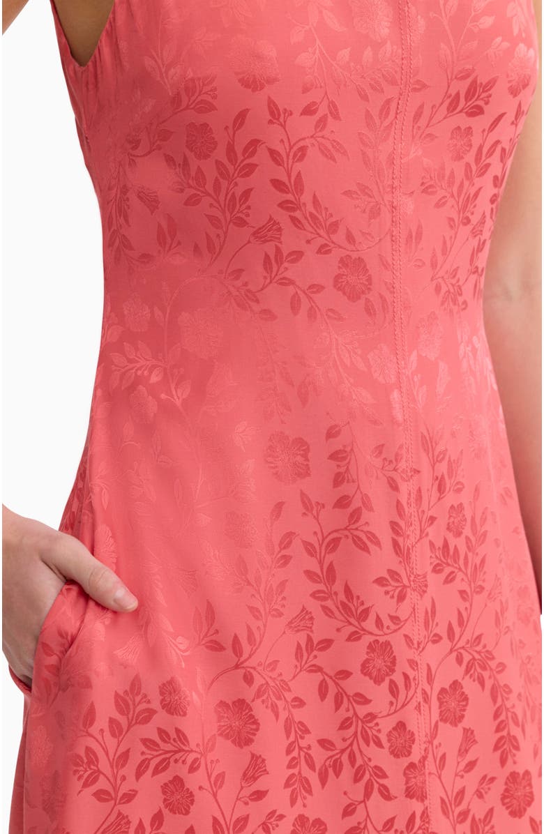 Rebecca Taylor Emery Jacquard Dress, Alternate, color, Coral Blush