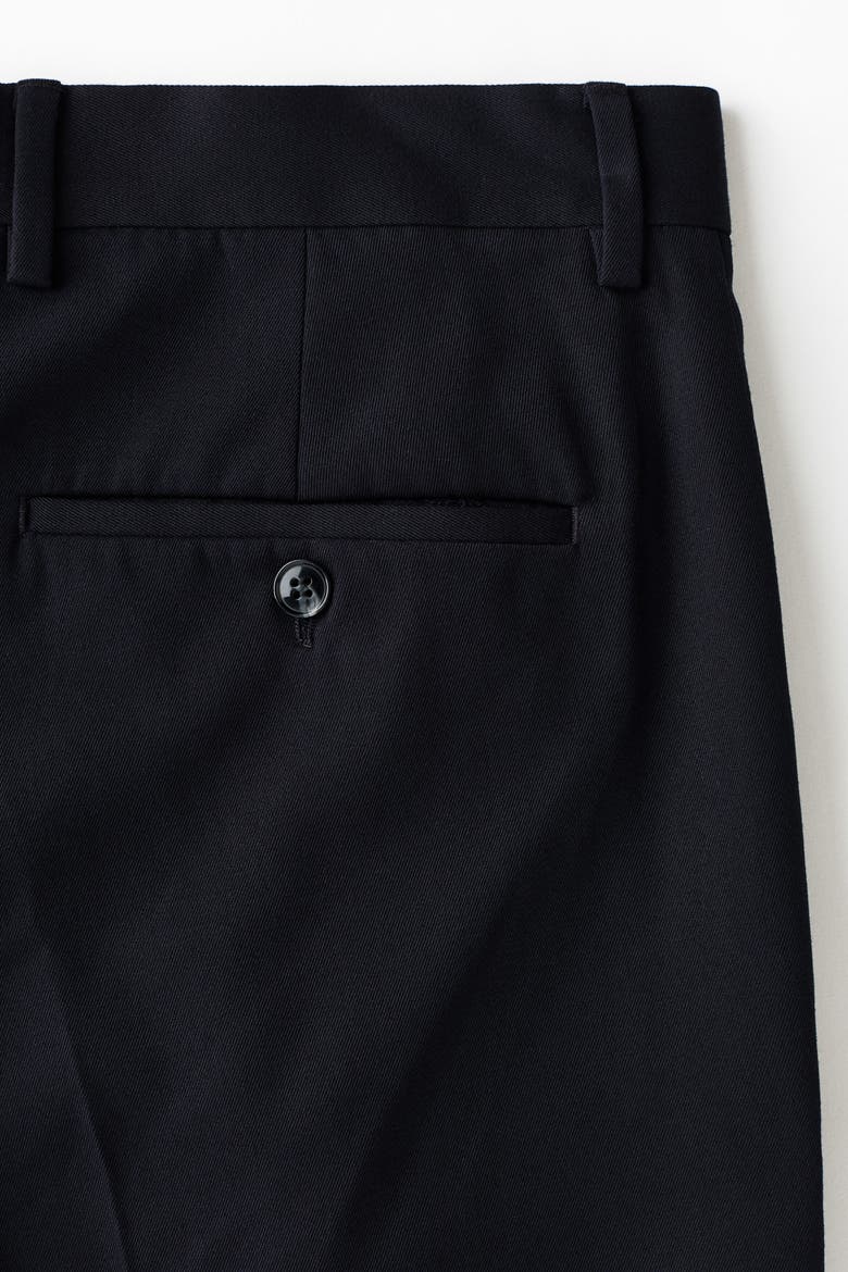 Relaxed Fit Wool-blend Tailored Trousers, Alternate, color, Navy blue
