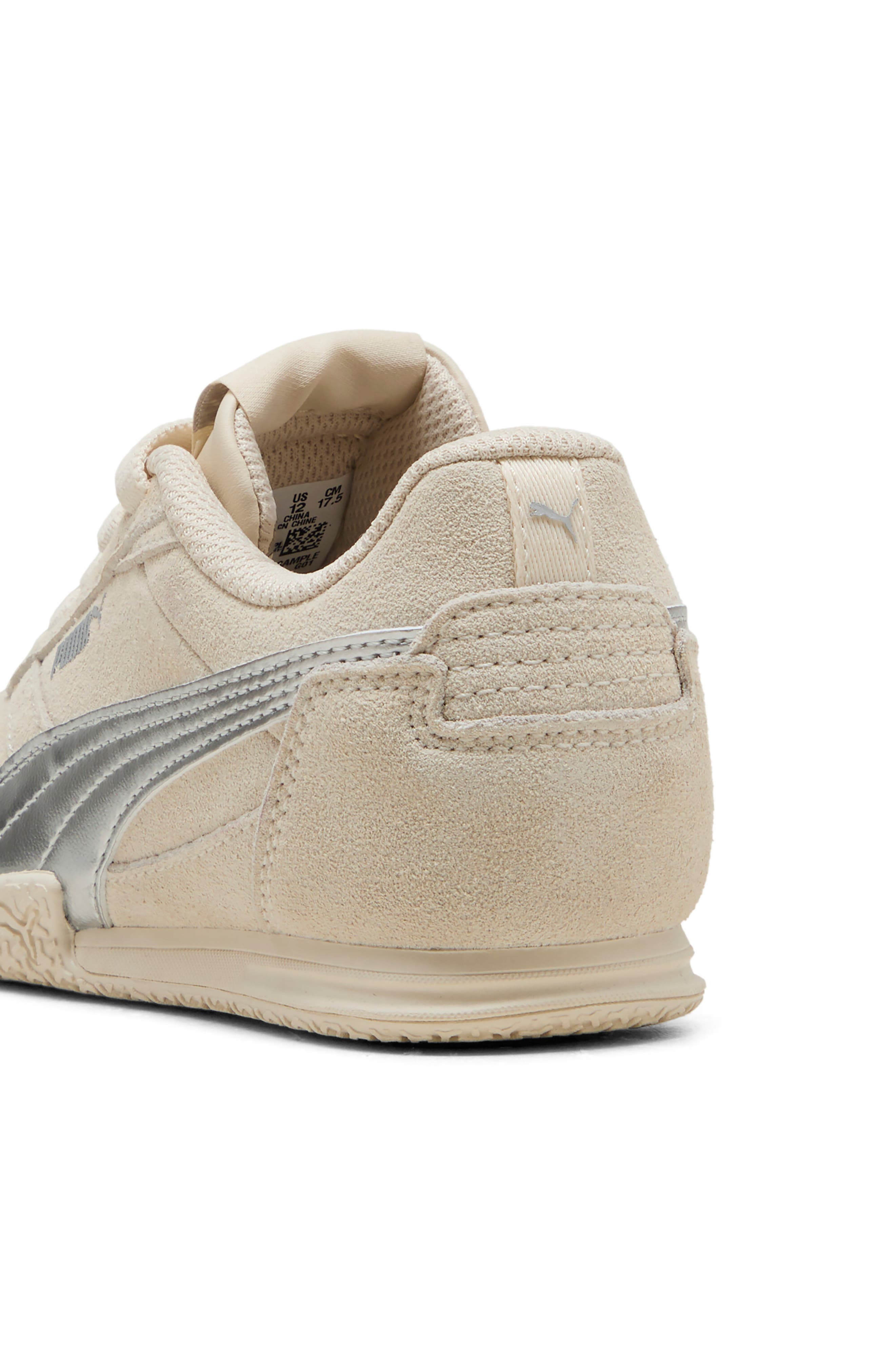 Kids' Bella Donna Metallic Sneaker, Alternate, color, ALPINE SNOW/ PUMA SILVER
