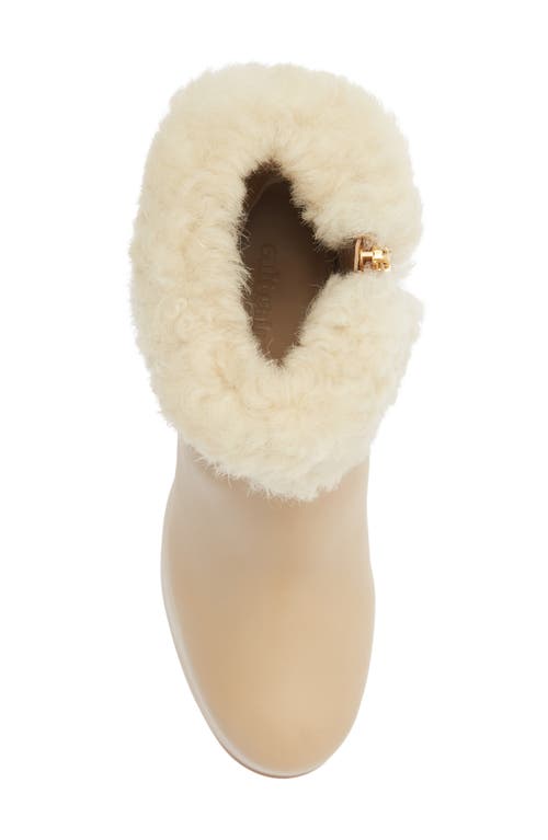 Cult Gaia Katya Genuine Shearling Boot In Sand