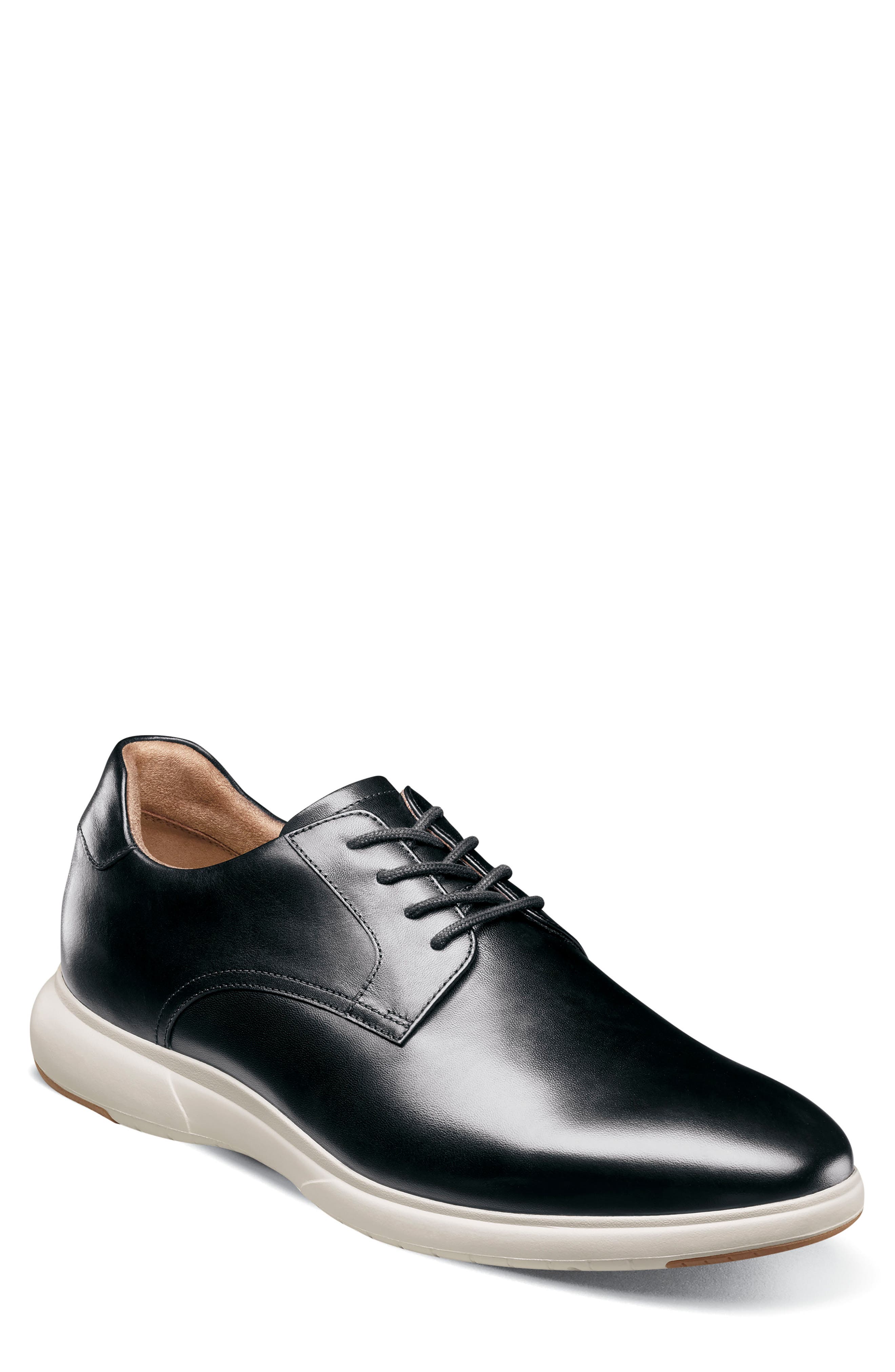 Florsheim Dash Derby, Main, color, Black/ White
