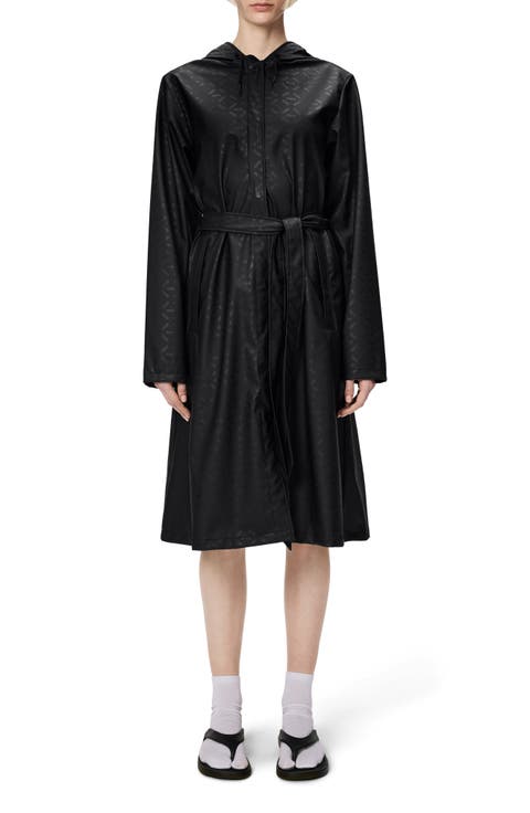 Waterproof A-Line Long Raincoat