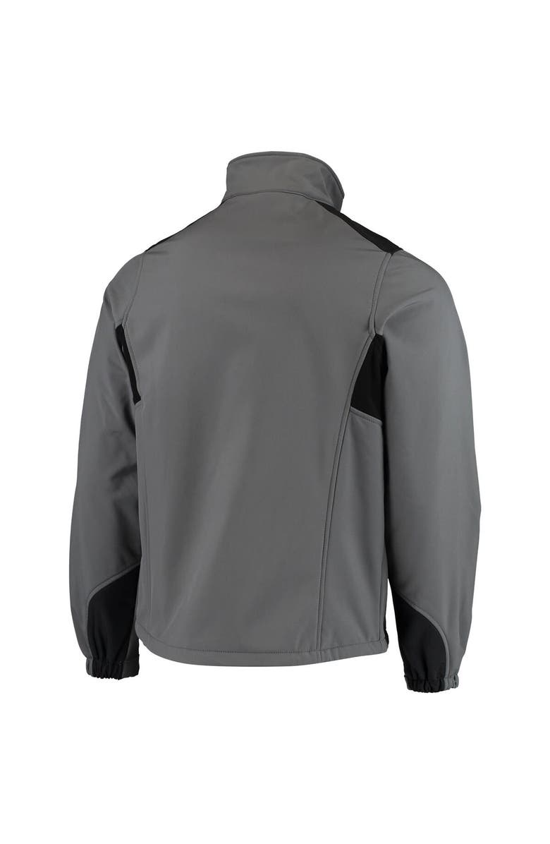 DUNBROOKE Men's Dunbrooke Charcoal Philadelphia Eagles Circle Softshell Fleece Full-Zip Jacket, Alternate, color,