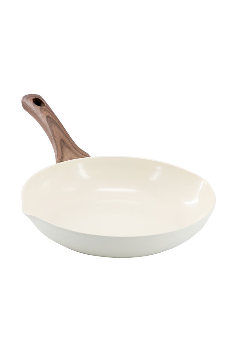 Amberg Choice 8 Inch Ceramic Nonstick Forged Aluminum Frying Pan, Main, color, White