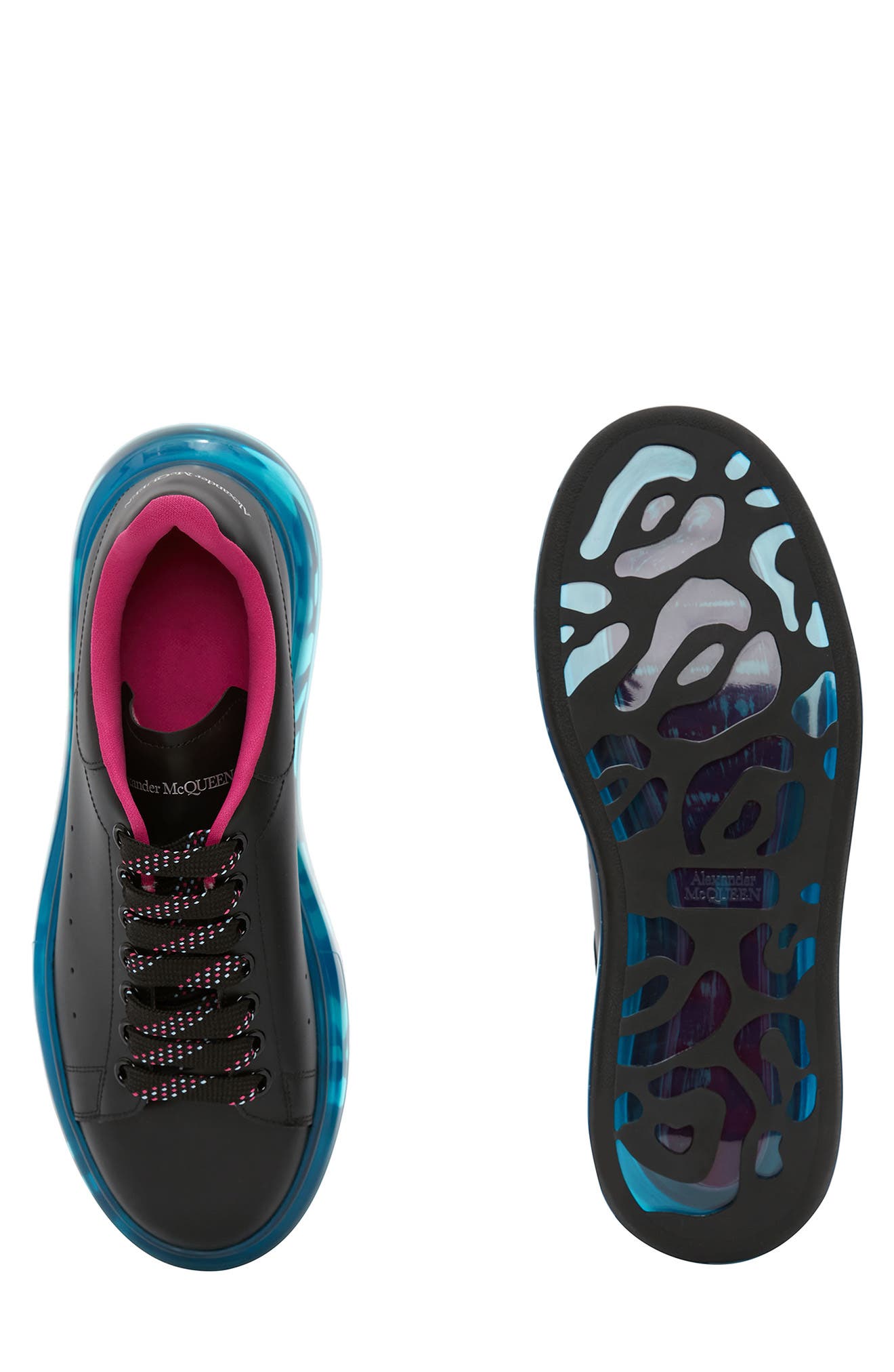 McQueen Alexander McQueen Oversize Clear Sole Sneaker, Alternate, color, 