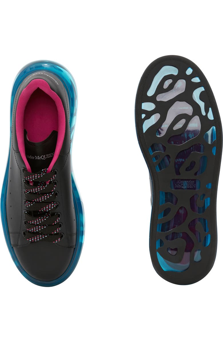 McQueen Alexander McQueen Oversize Clear Sole Sneaker, Alternate, color,