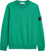 Stone Island Compass Patch Fleece Sweatshirt