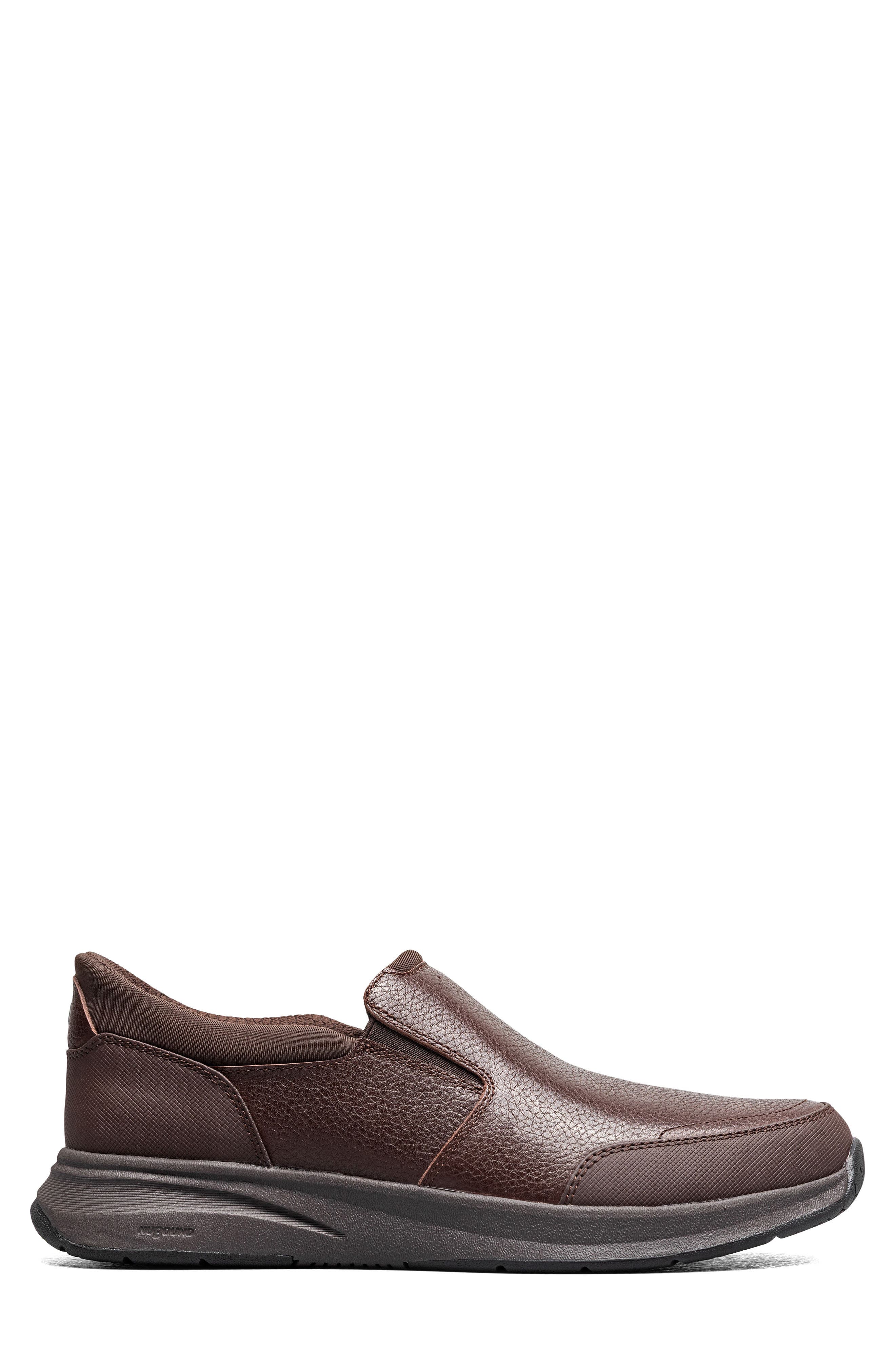 Kore Taz EZ Leather Moc Toe Slip-On, Alternate, color, BROWN TUMBLED