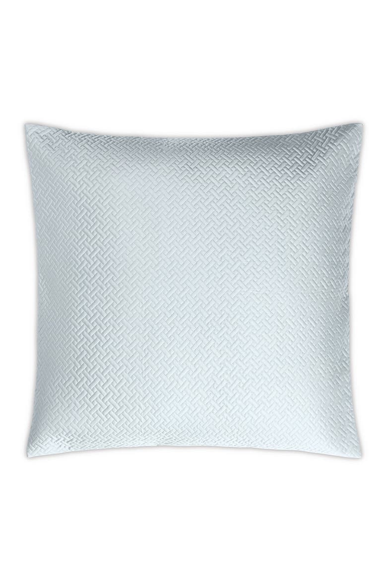 Basket Weave Cotton Sateen Euro Sham, Main, color, POOL