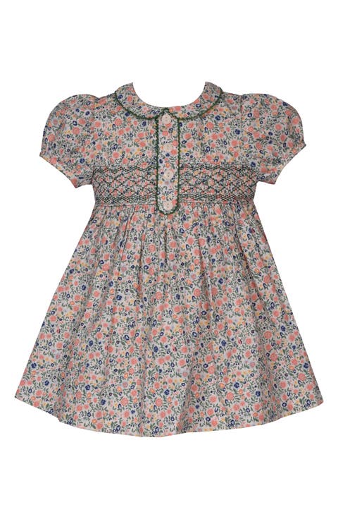 Kids' Floral Print Smocked Dress (Toddler)