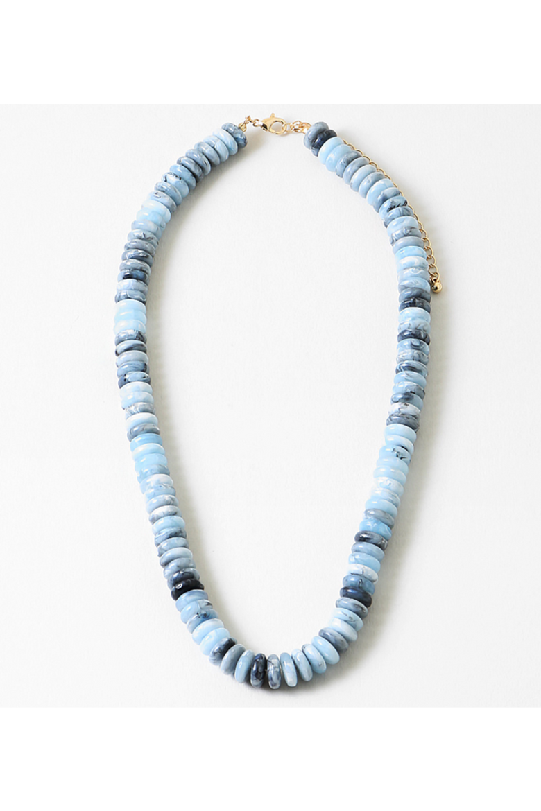 Calm Waters Necklace, Main, color, Blue